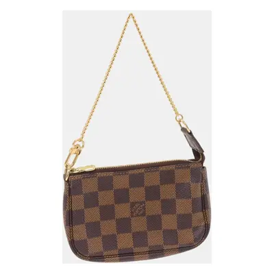 Louis Vuitton Canvas Damier Mini Pochette Accessoires Clutch