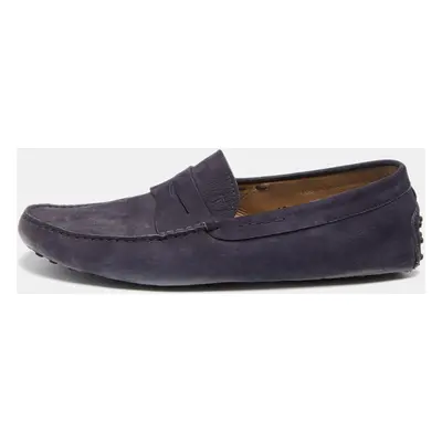 Tod's Purple Suede Slip On Loafers Size 44.5