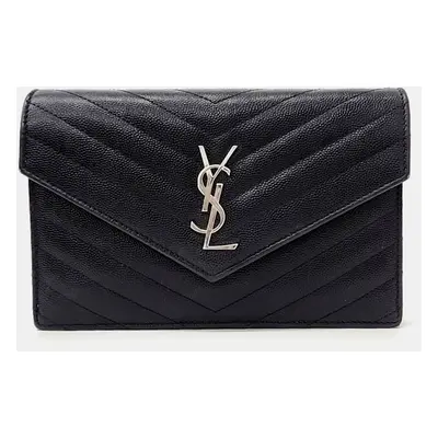 Saint Laurent Paris Black Leather Saint Laurent Paris Cassandra Mini Crossbody Bag