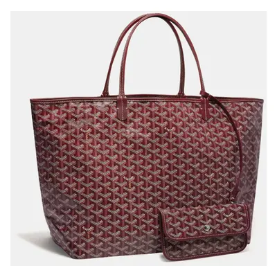 Goyard Burgundy Goyardine Coated Canvas and Leather Saint Louis GM Tote Bag