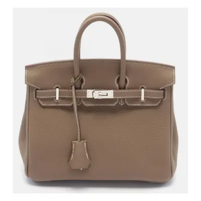 Hermes Brown Leather Birkin Togo Handbag