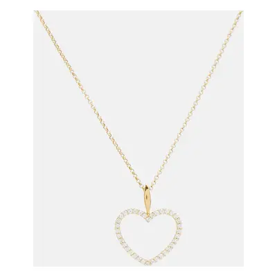 Bernhard H. Mayer Adonia Diamond 18k Yellow Gold Heart Pendant Necklace