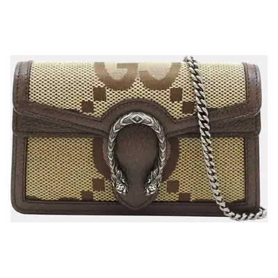 Gucci Leather Beige Dionysus Super Bag