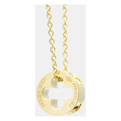 Louis Vuitton 18K Yellow Gold Empreinte Pendant Necklace