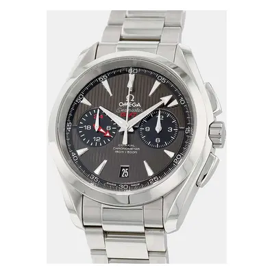 Omega Grey Stainless Steel Seamaster GMT Chrono 231.10.43.52.06.001 Men's Wristwatch mm