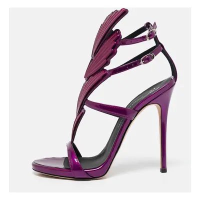 Giuseppe Zanotti Purple Patent Leather Cruel Sandals Size