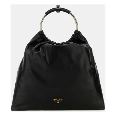 Prada Nero Black Leather Bucket Bag