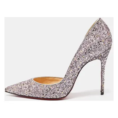 Christian Louboutin Purple Coarse Glitter Iriza Pumps Size 39.5