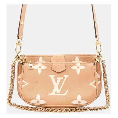 Louis Vuitton Arizona/Beige Monogram Empreinte Leather Multi Pochette Accessoires bag