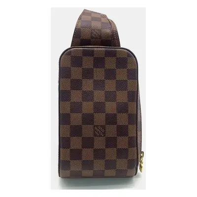 Louis Vuitton Brown Coated Canvas Damier Geronimos bag