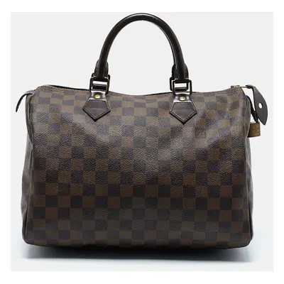 Louis Vuitton Damier Ebene Canvas Speedy Bag