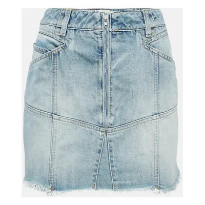 Givenchy Light Blue Denim Mini Skirt Waist 31"