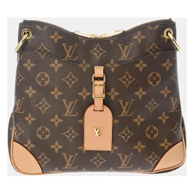 Louis Vuitton Brown Canvas Monogram Odeon Nm Pm Shoulder Bag