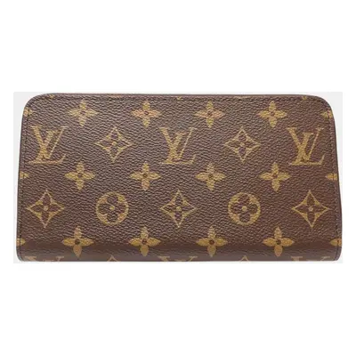 Louis Vuitton Brown Canvas Monogram Zippy Wallet