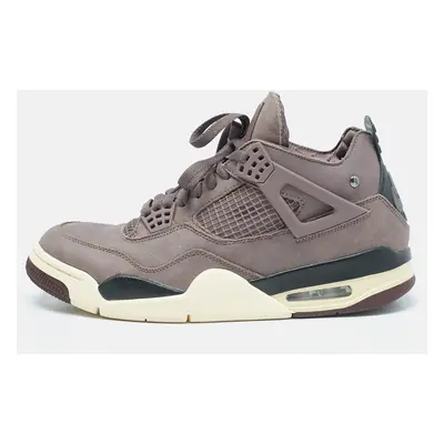 Air Jordans Brown Nubuck Leather Jordan "A Ma Maniére Sneakers Size