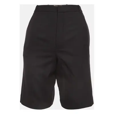 Saint Laurent Black Wool Chino Shorts