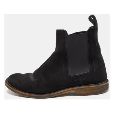 Bottega Veneta Black Suede Chelsea Ankle Boots Size