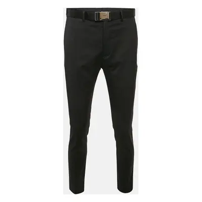 Dior Black Wool Belted Trousers