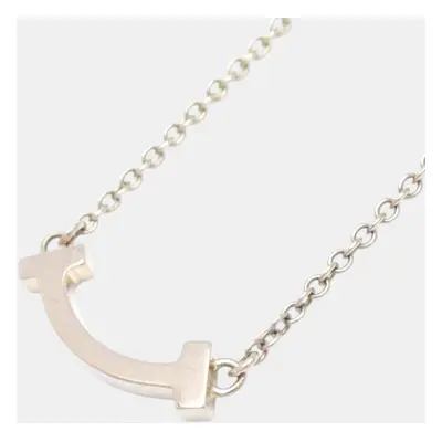 Tiffany & Co. 18K Rose Gold Mini T Smile Necklace