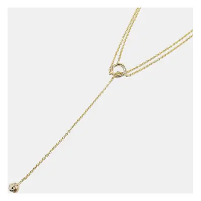 Cartier 18K Rose Gold, 18K White Gold & 18K Yellow Gold Baby Trinity Pampilles Necklace