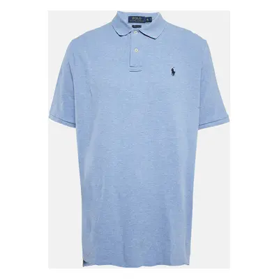 Polo Ralph Lauren Blue Cotton Pique Classic Fit Polo T-Shirt