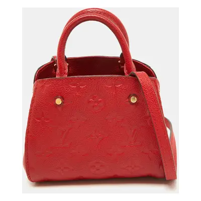 Louis Vuitton Cherry Monogram Empreinte Leather Montaigne Nano Bag