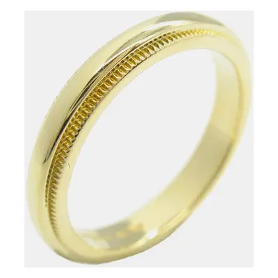 Tiffany & Co. 18K Yellow Gold Milgrain Ring EU 48.5