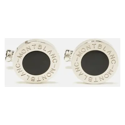 Montblanc Meisterstück Silver Tone Composite Inlay Cufflinks