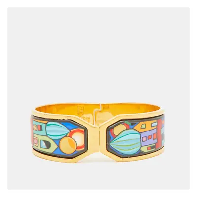 Frey Wille Fire Enamel Gold Plated Clasp Bracelet