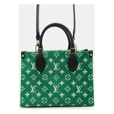 Louis Vuitton Monogram Jacquard Velvet Lv Match On The Go Pm Shoulder Bag