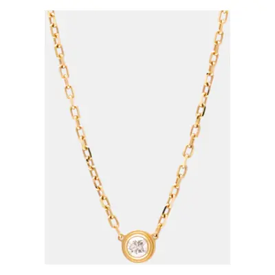 Cartier 18K Rose Gold and Diamond D'amour Pendant Necklace