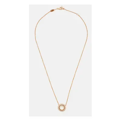 Piaget Possession Mother of Pearl Diamond 18k Rose Gold Necklace