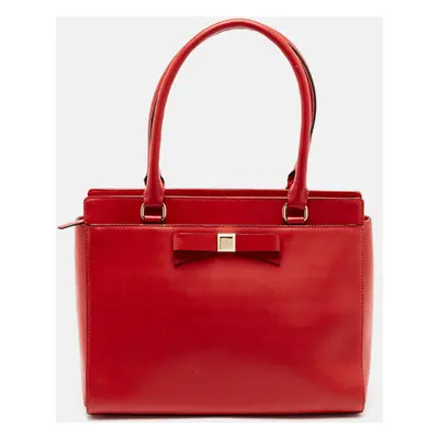 Kate Spade Red Leather Beacon Court Jeanne Tote