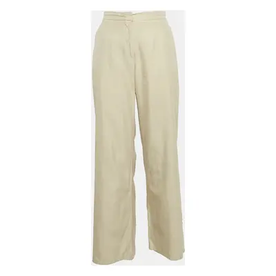 Max Mara Beige Cotton Blend Trousers