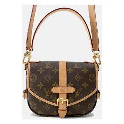 Louis Vuitton Brown Monogram Saumur Bag Size Bb