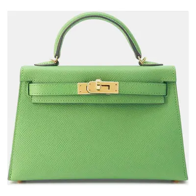 Hermes Vert Yucca Epsom Mini Kelly Do bag