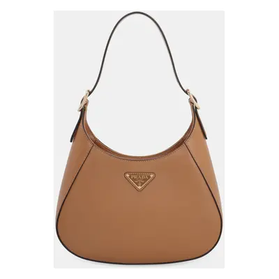 Prada Saddle Brown Calf Leather Shoulder Bag