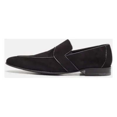 Dolce & Gabbana Black Suede Slip On Loafers Size