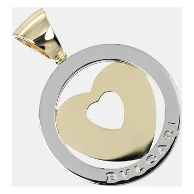 Bvlgari 18K Yellow Gold and Stainless Steel Tondo Pendant Charm