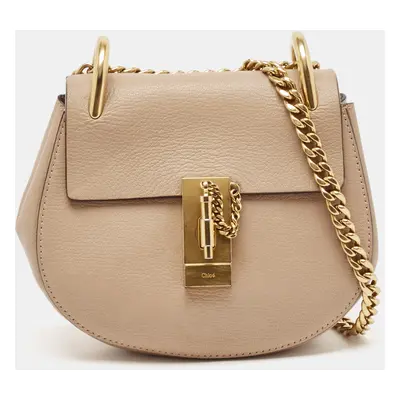 Chloe Beige Leather Drew Shoulder Bag