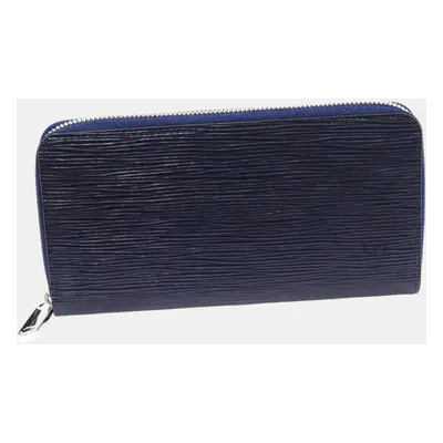 Louis Vuitton Blue Epi Leather Zippy Wallet