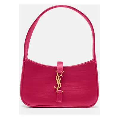 Saint Laurent Fuchsia Satin Mini LE À Pochette Bag