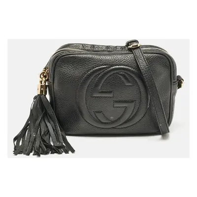 Gucci Black Leather Soho Disco Shoulder Bag