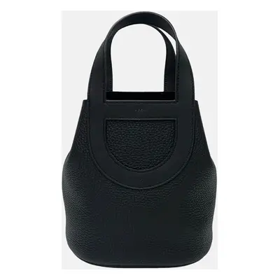 Hermes Black Leather In The Loop Mini Tote Bag