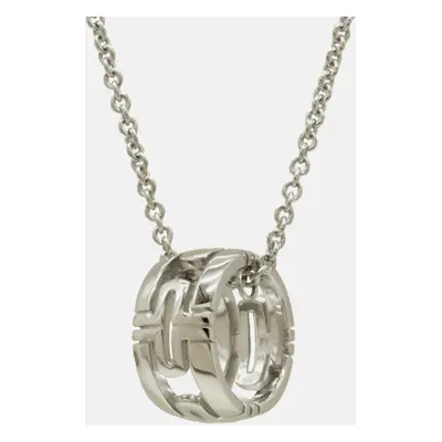 Bvlgari Parentesi Necklace Pendant White Gold White Metal