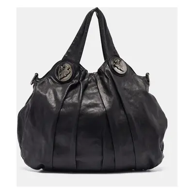 Gucci Black Leather Hysteria Hobo