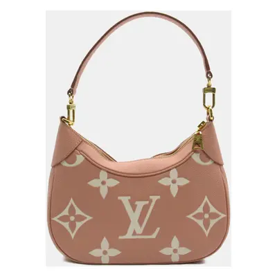 Louis Vuitton Leather Monogram Empreinte Pink Bagatelle Nm Shoulder Bag