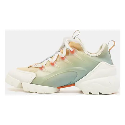 Dior Multicolor PVC and Fabric D-Connect Lace Up Sneakers Size