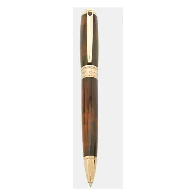 S.T. Dupont Lacquer Gold Tone Ballpoint Pen