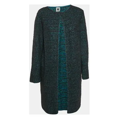 M Missoni Multicolor Patterned Knit Long Cardigan